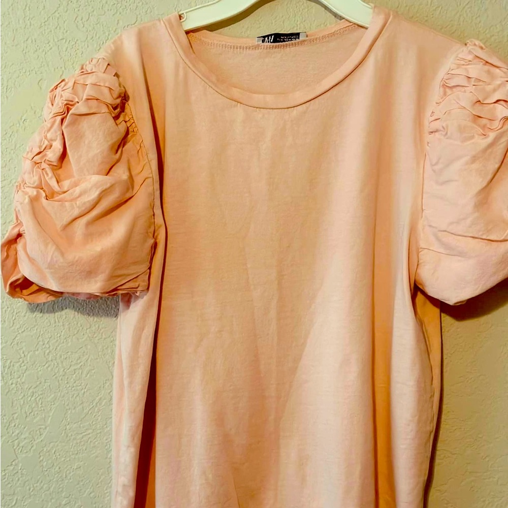 Zara puffy sleeve blouse